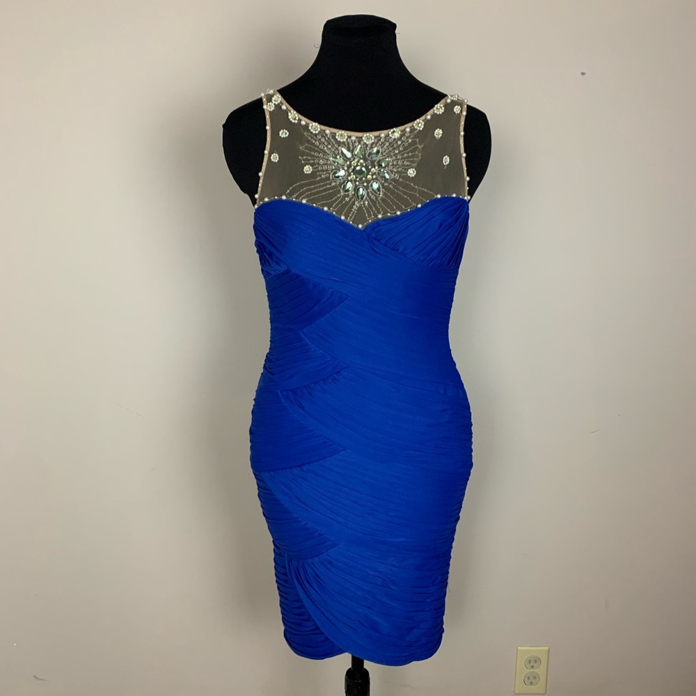Adrianna Papell Royal Blue Cocktail Dress